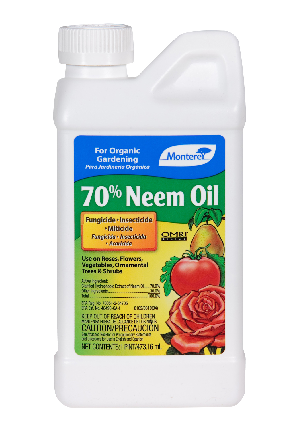 Neem Oil 70% 1 pint Bottle - 6 per case - Garden Center